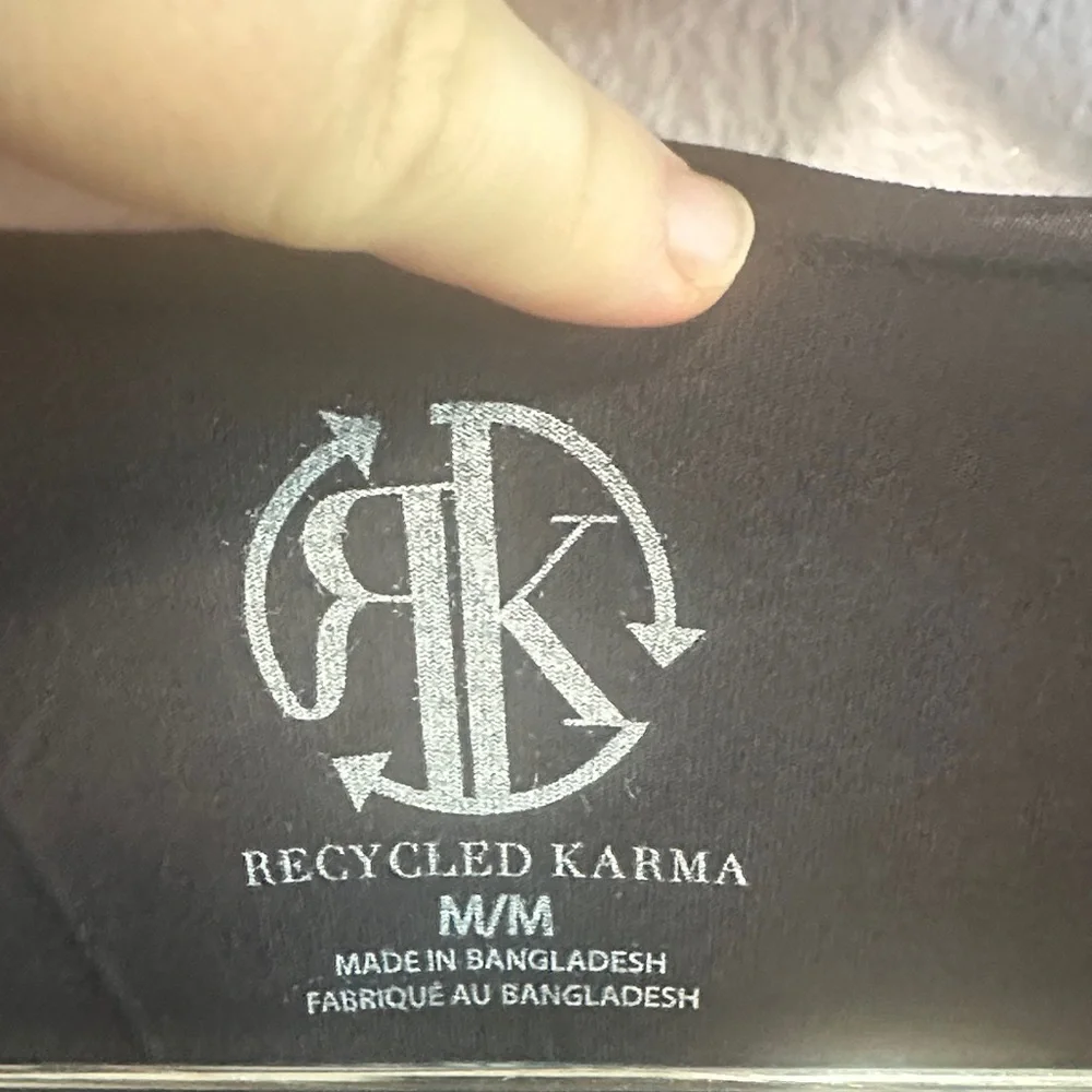 Recycled Karma Black Elephant Tee - Picture 2 of 7